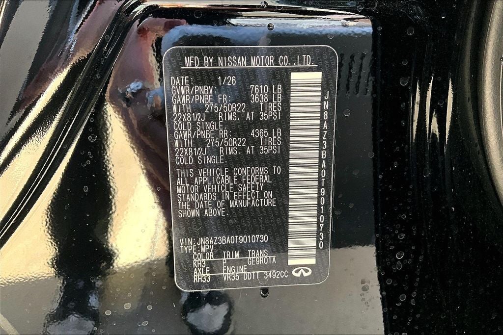 2026 INFINITI QX80 LUXE