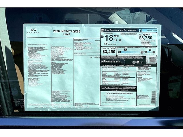 2026 INFINITI QX80 LUXE