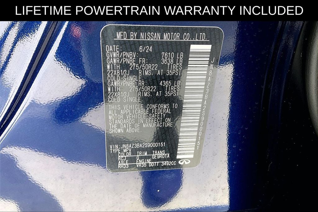 2025 INFINITI QX80 LUXE