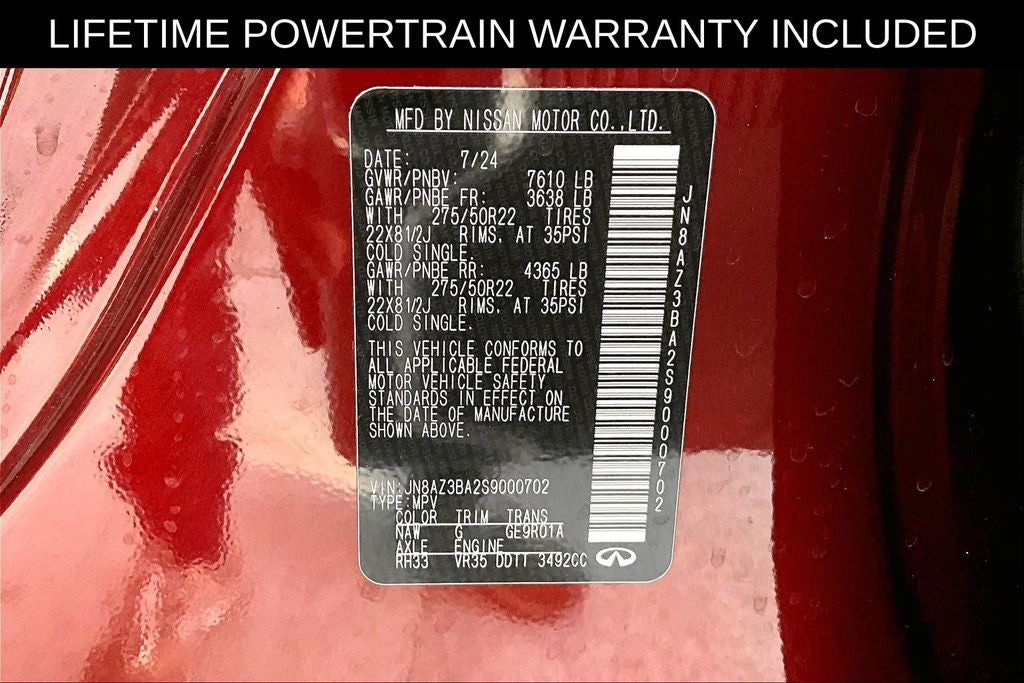 2025 INFINITI QX80 LUXE