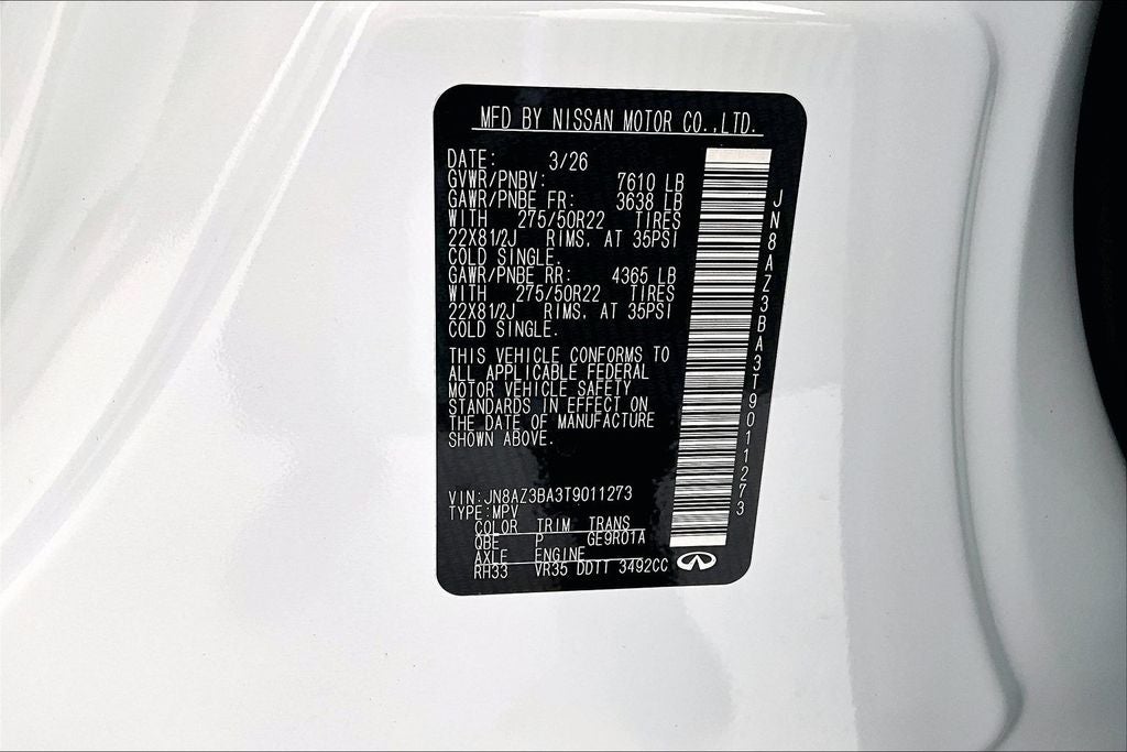 2026 INFINITI QX80 LUXE