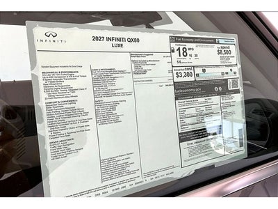 2027 INFINITI QX80 LUXE