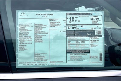 2026 INFINITI QX80 LUXE