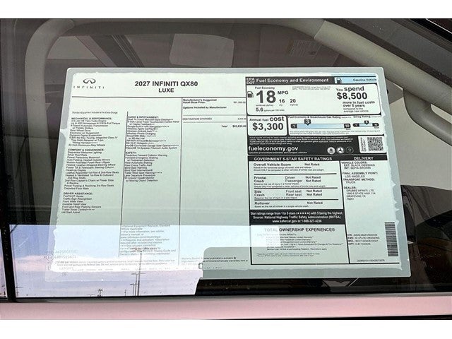 2027 INFINITI QX80 LUXE
