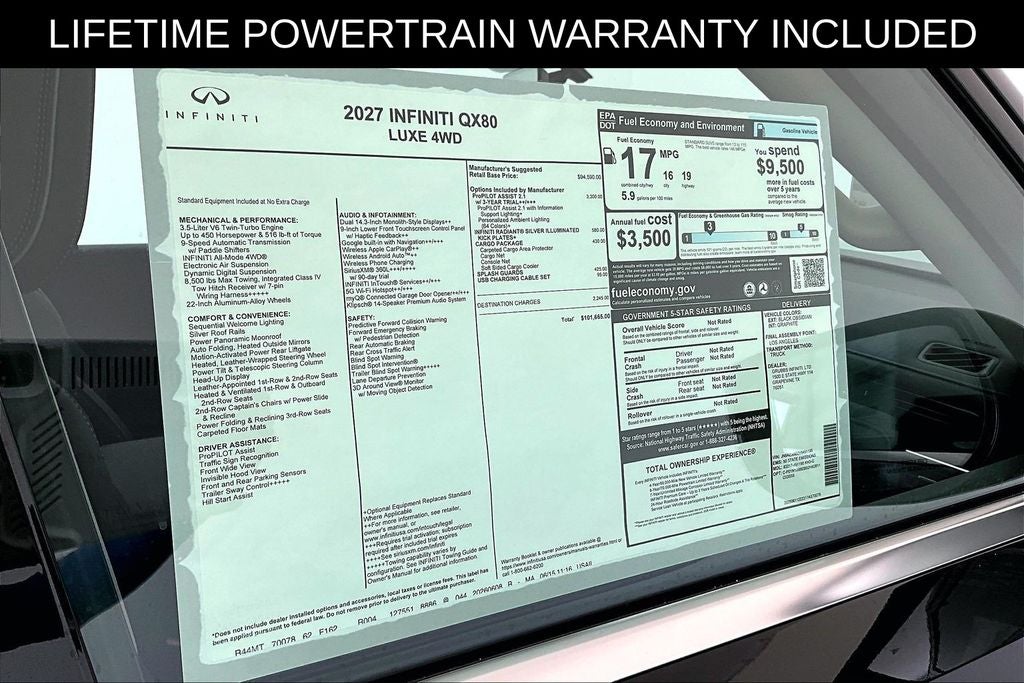 2027 INFINITI QX80 LUXE