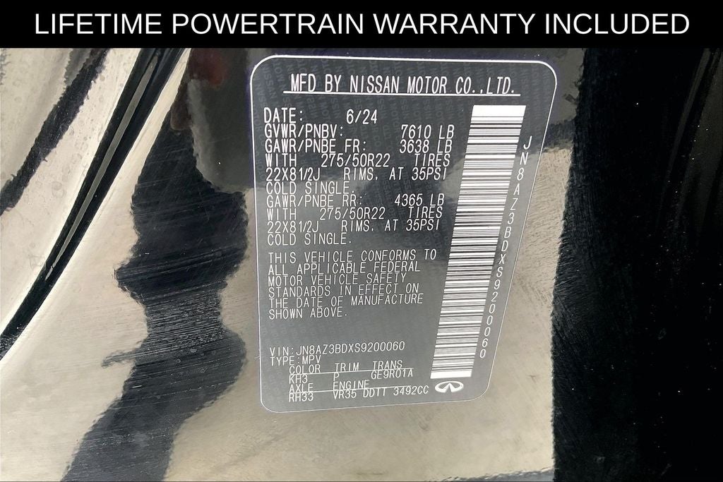 2025 INFINITI QX80 LUXE