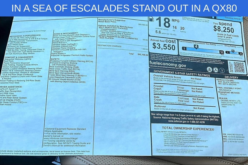 2025 INFINITI QX80 LUXE