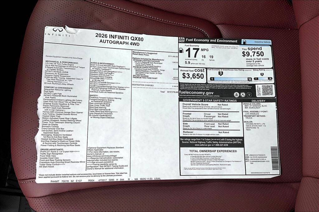 2026 INFINITI QX80 AUTOGRAPH