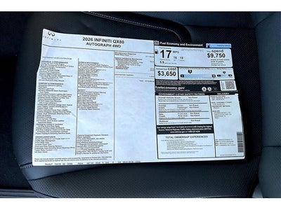 2026 INFINITI QX80 AUTOGRAPH