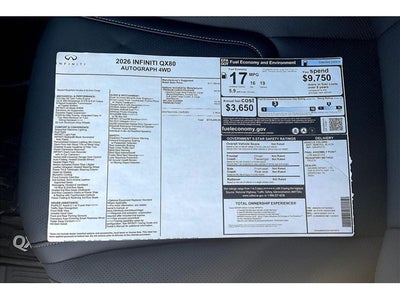 2026 INFINITI QX80 AUTOGRAPH