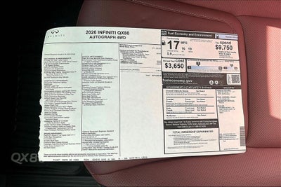 2026 INFINITI QX80 AUTOGRAPH