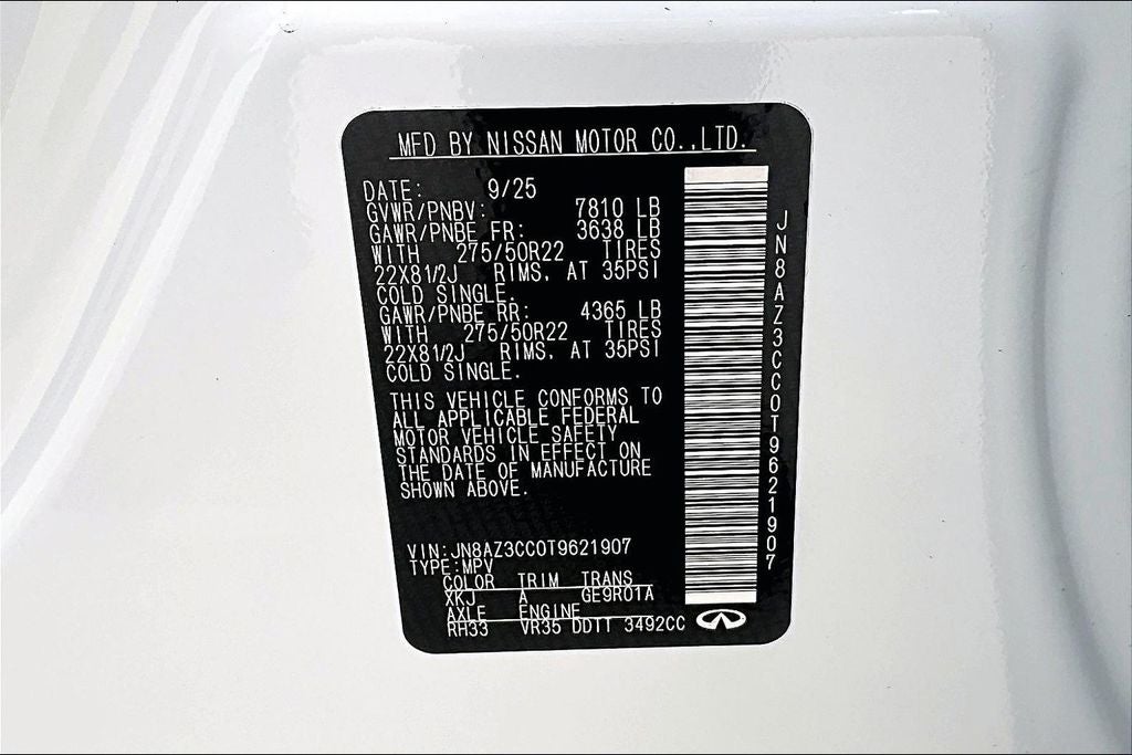 2026 INFINITI QX80 AUTOGRAPH