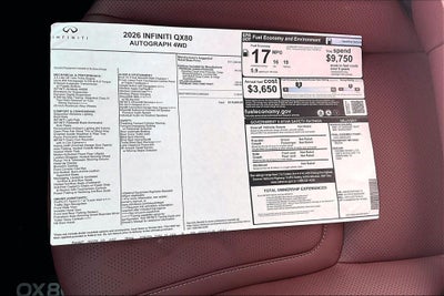 2026 INFINITI QX80 AUTOGRAPH