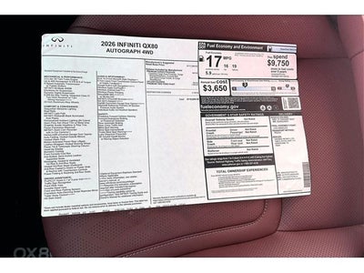 2026 INFINITI QX80 AUTOGRAPH