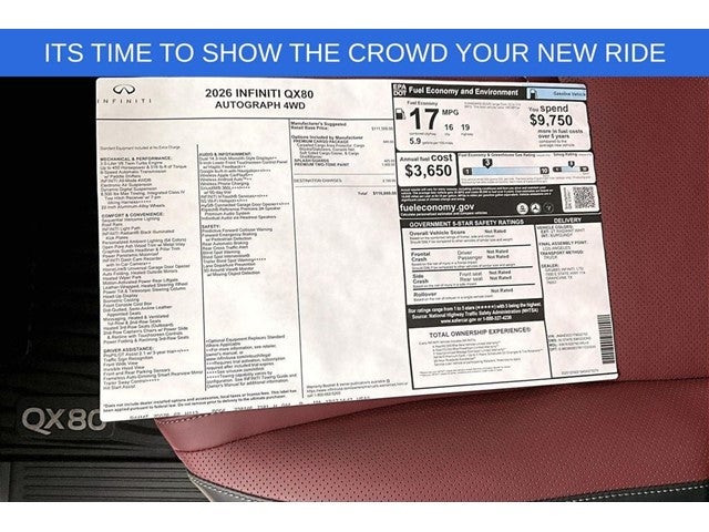 2026 INFINITI QX80 AUTOGRAPH