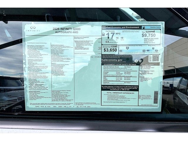 2026 INFINITI QX80 AUTOGRAPH