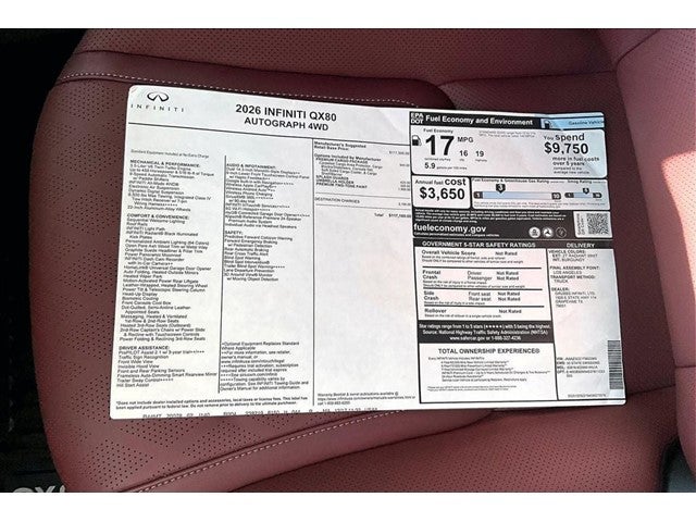 2026 INFINITI QX80 AUTOGRAPH
