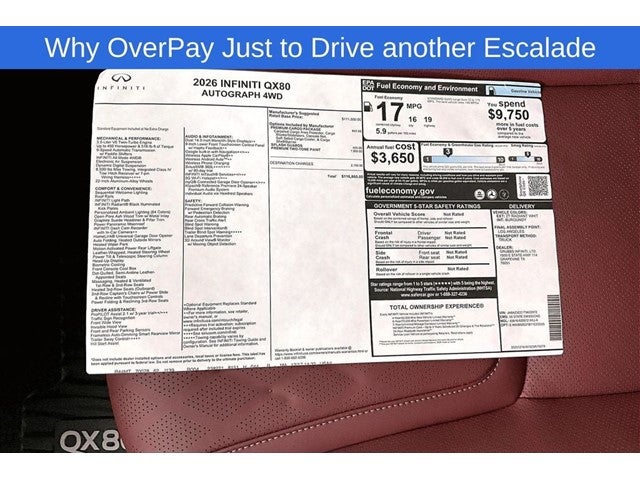 2026 INFINITI QX80 AUTOGRAPH
