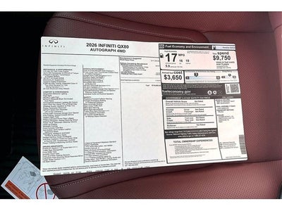 2026 INFINITI QX80 AUTOGRAPH