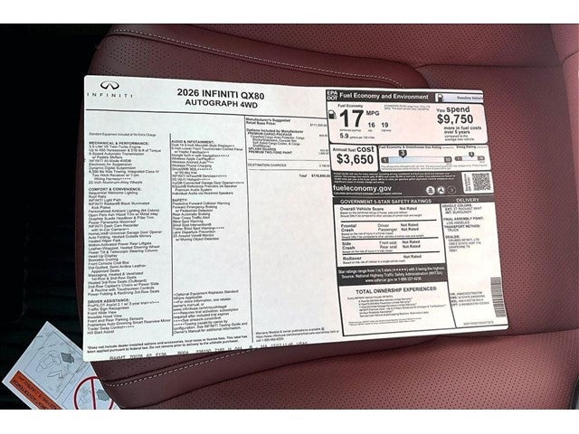 2026 INFINITI QX80 AUTOGRAPH