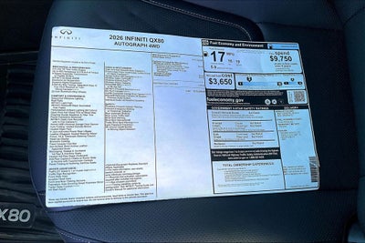 2026 INFINITI QX80 AUTOGRAPH