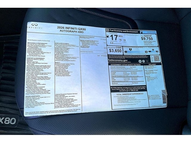 2026 INFINITI QX80 AUTOGRAPH