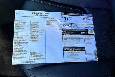 2026 INFINITI QX80 AUTOGRAPH