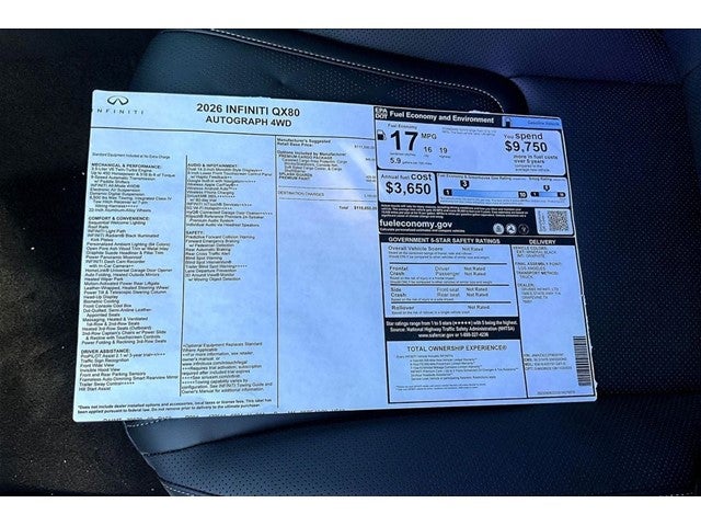 2026 INFINITI QX80 AUTOGRAPH