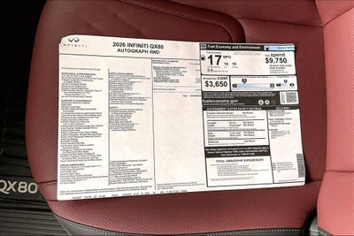 2026 INFINITI QX80 AUTOGRAPH