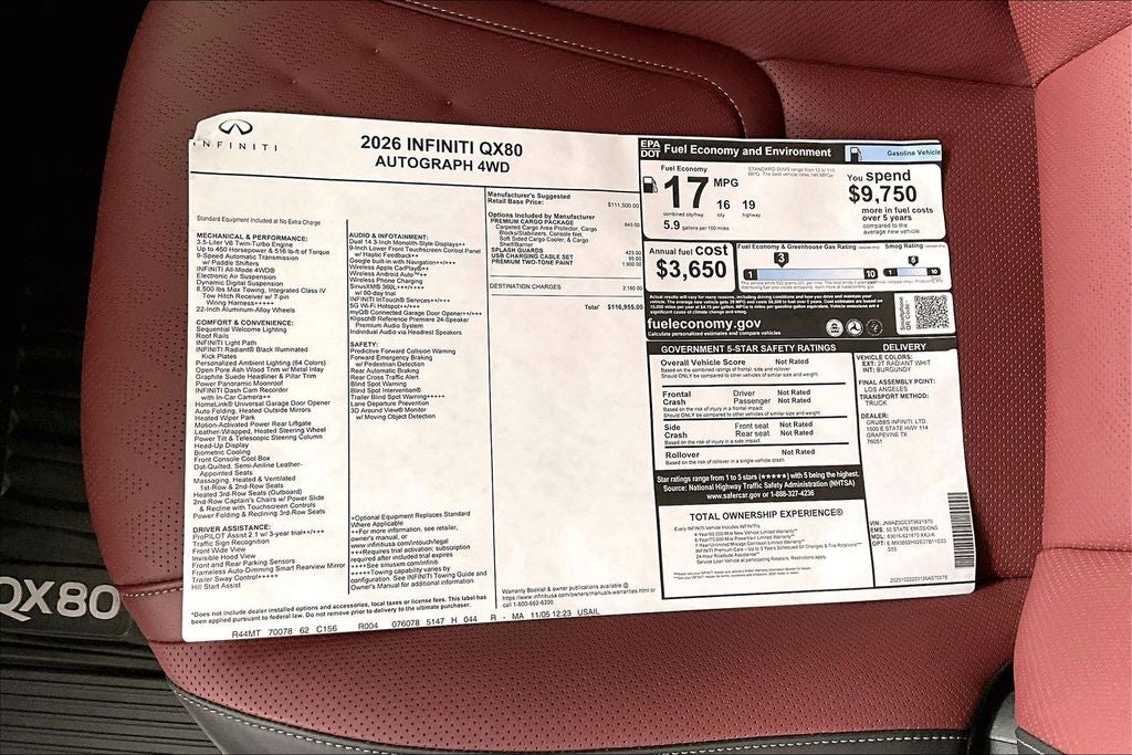 2026 INFINITI QX80 AUTOGRAPH