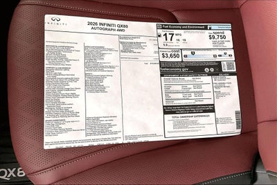 2026 INFINITI QX80 AUTOGRAPH