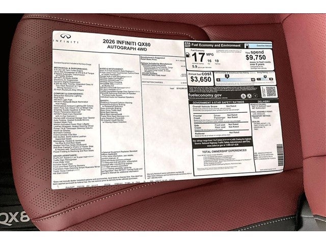 2026 INFINITI QX80 AUTOGRAPH