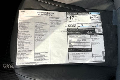 2026 INFINITI QX80 AUTOGRAPH