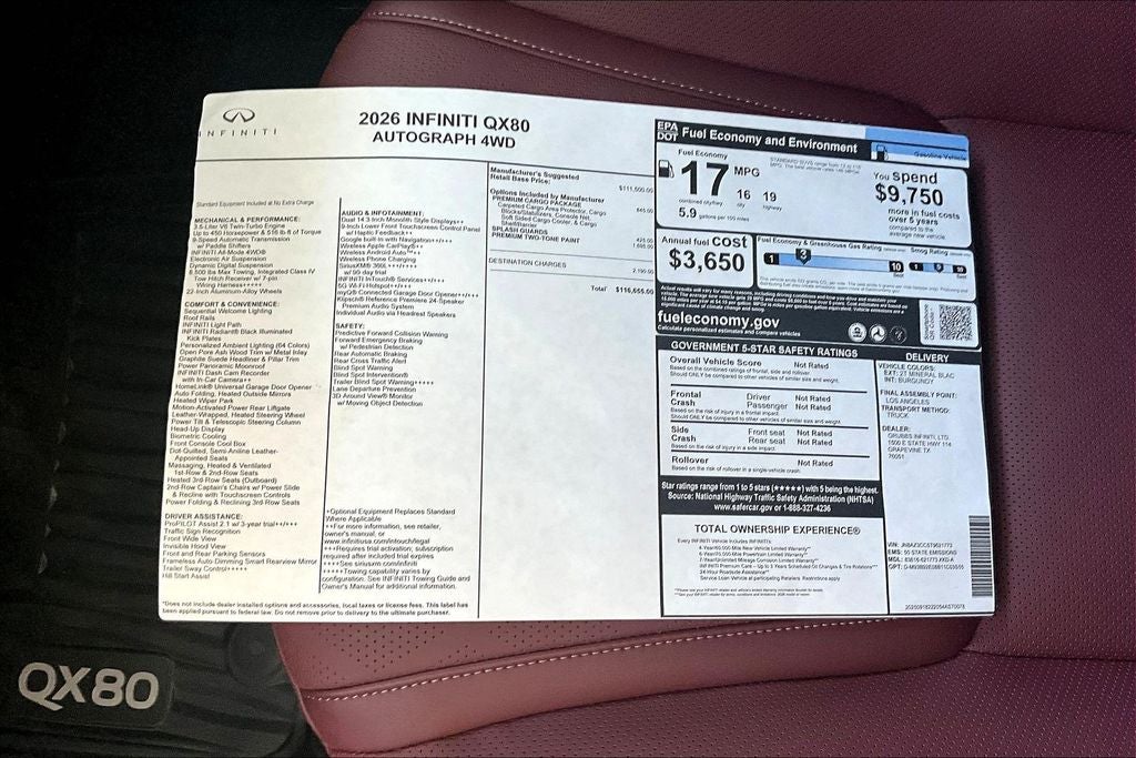 2026 INFINITI QX80 AUTOGRAPH