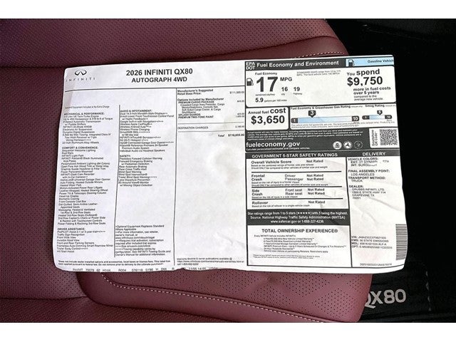 2026 INFINITI QX80 AUTOGRAPH