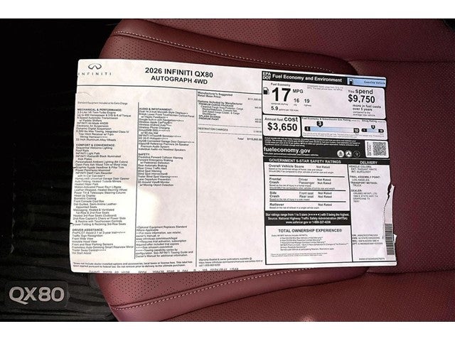 2026 INFINITI QX80 AUTOGRAPH