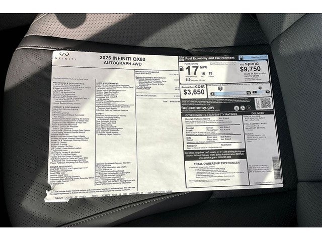 2026 INFINITI QX80 AUTOGRAPH