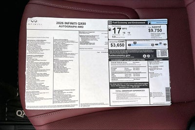 2026 INFINITI QX80 AUTOGRAPH