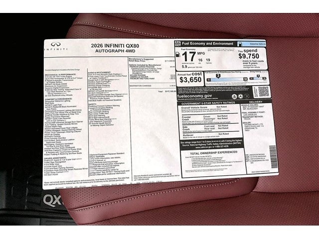 2026 INFINITI QX80 AUTOGRAPH