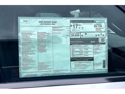 2026 INFINITI QX80 AUTOGRAPH