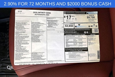 2026 INFINITI QX80 AUTOGRAPH