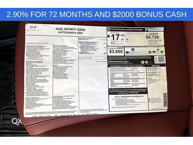 2026 INFINITI QX80 AUTOGRAPH