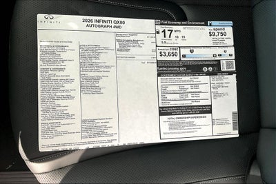 2026 INFINITI QX80 AUTOGRAPH