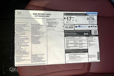 2026 INFINITI QX80 AUTOGRAPH