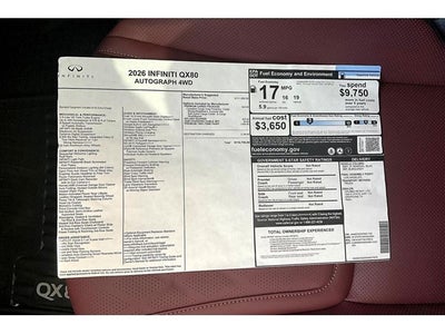 2026 INFINITI QX80 AUTOGRAPH