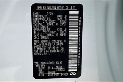 2026 INFINITI QX80 SPORT