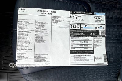 2026 INFINITI QX80 SPORT