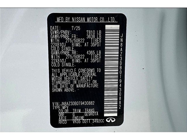 2026 INFINITI QX80 SPORT