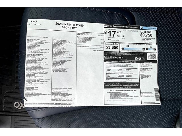 2026 INFINITI QX80 SPORT