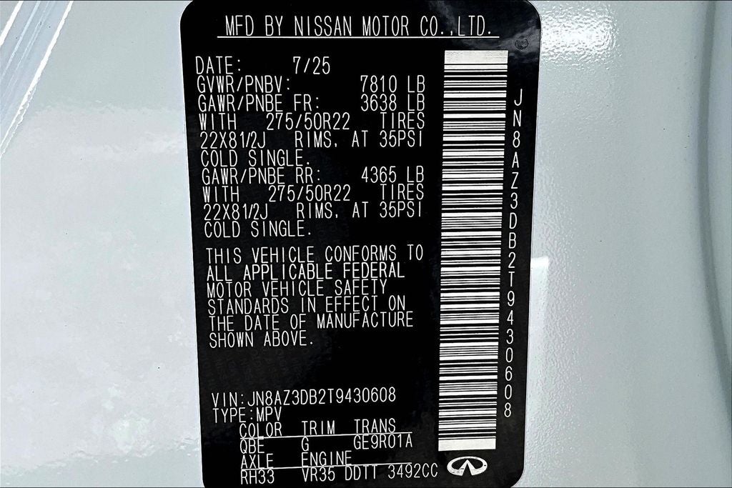 2026 INFINITI QX80 SPORT